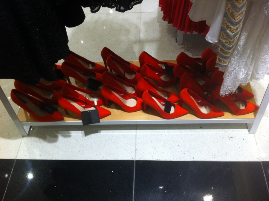 Hmm, how many pairs of red heels do I need??